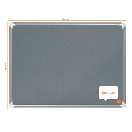 Nobo 1915194 bulletin board Fixed bulletin board Grey Felt