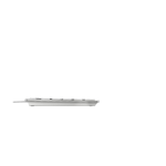 CHERRY KC 6000 Slim toetsenbord Universeel USB AZERTY Belgisch Zilver, Wit