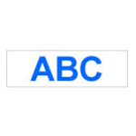 Brother Gloss Laminated Labelling Tape - 24mm, Blue/White label-making tape TZ