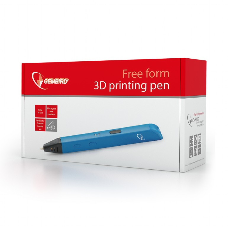 Gembird 3DP-PEN-01 lápiz 3D Negro, Azul