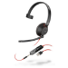 POLY Blackwire 5210 Headset Wired Head-band Calls/Music USB Type-A Black, Red