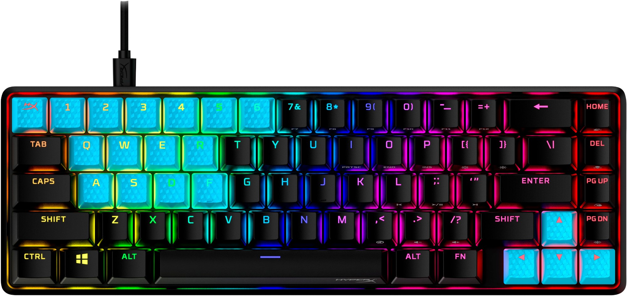 HyperX Rubber Keycaps - Gaming Accessory Kit - Blue (US Layout)
