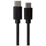 Maplin USB-C to Micro USB-B Cable Braided 1m