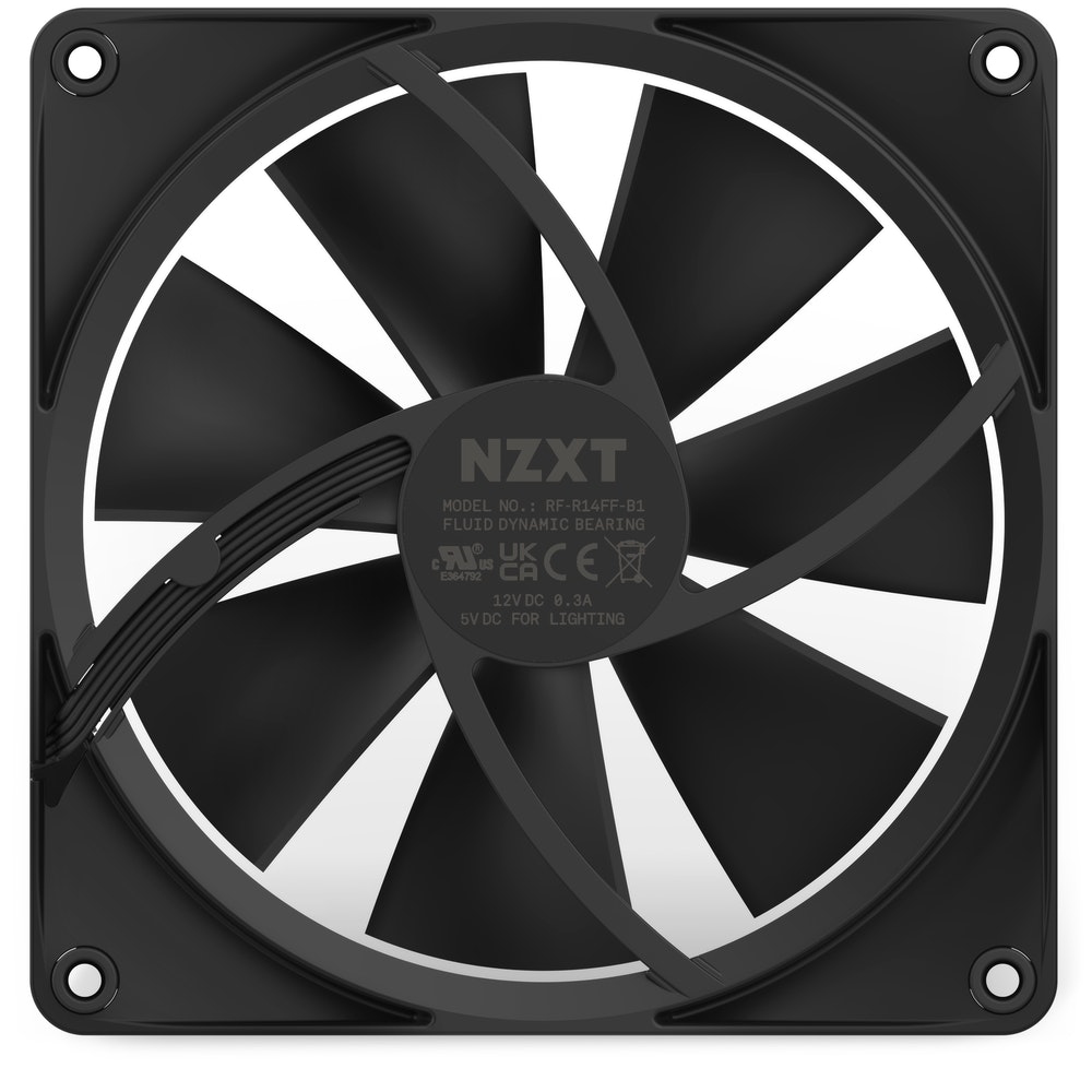Image of NZXT F140 RGB Computer case Fan 14 cm Black 1 pc(s)