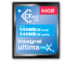 Integral 64GB CFAST CARD 2.0 UP TO READ 550MB/s WRITE 540 MB/s