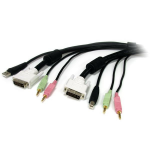 StarTech.com USBDVI4N1A10 KVM cable 118.1" (3 m) Black