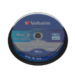 Verbatim 43746 Lees/schrijf blu-ray disc BD-R 50 GB 10 stuk(s)