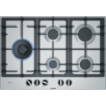 Bosch Serie 6 PCS7A5B90 hob Stainless steel Built-in 75 cm Gas 5 zone(s)