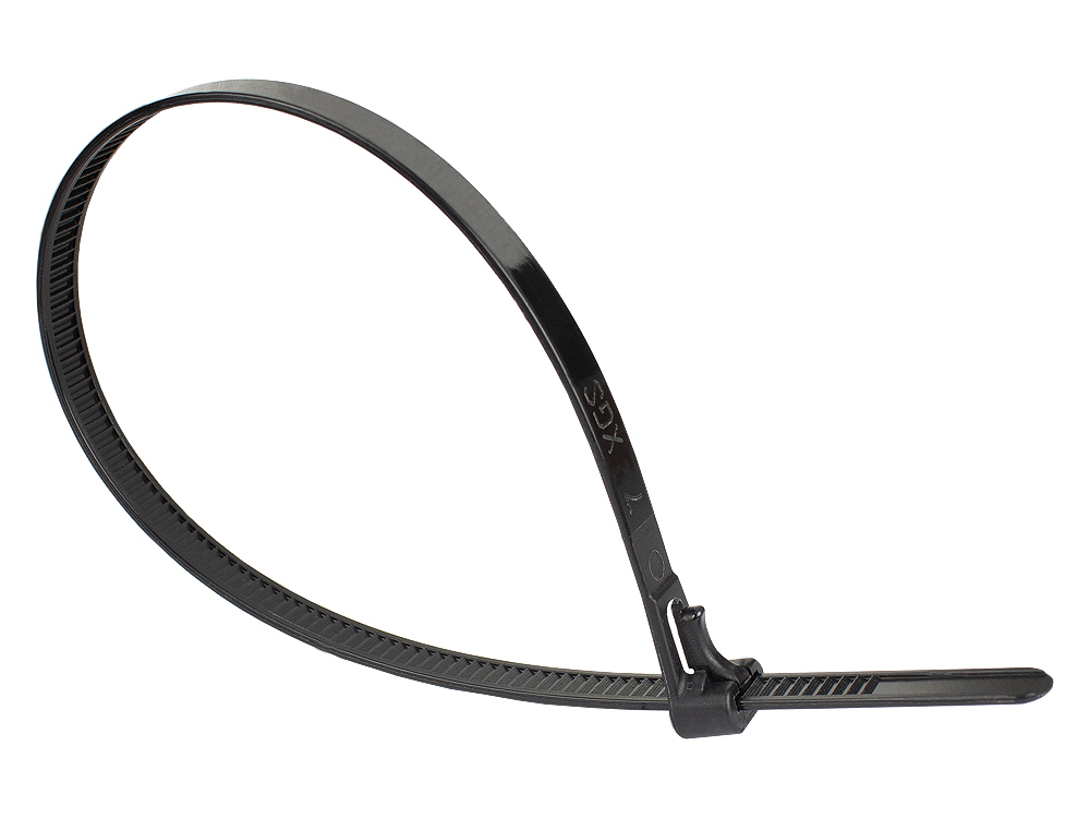 Alcasa KAB-R30S74 cable tie Releasable cable tie Nylon Black 100 pc(s)