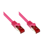 Alcasa CAT6 S/FTP 25 m networking cable Magenta S/FTP (S-STP)
