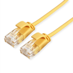 ROLINE GREEN 21.44.3925 networking cable Yellow 2 m Cat6a U/UTP (UTP)