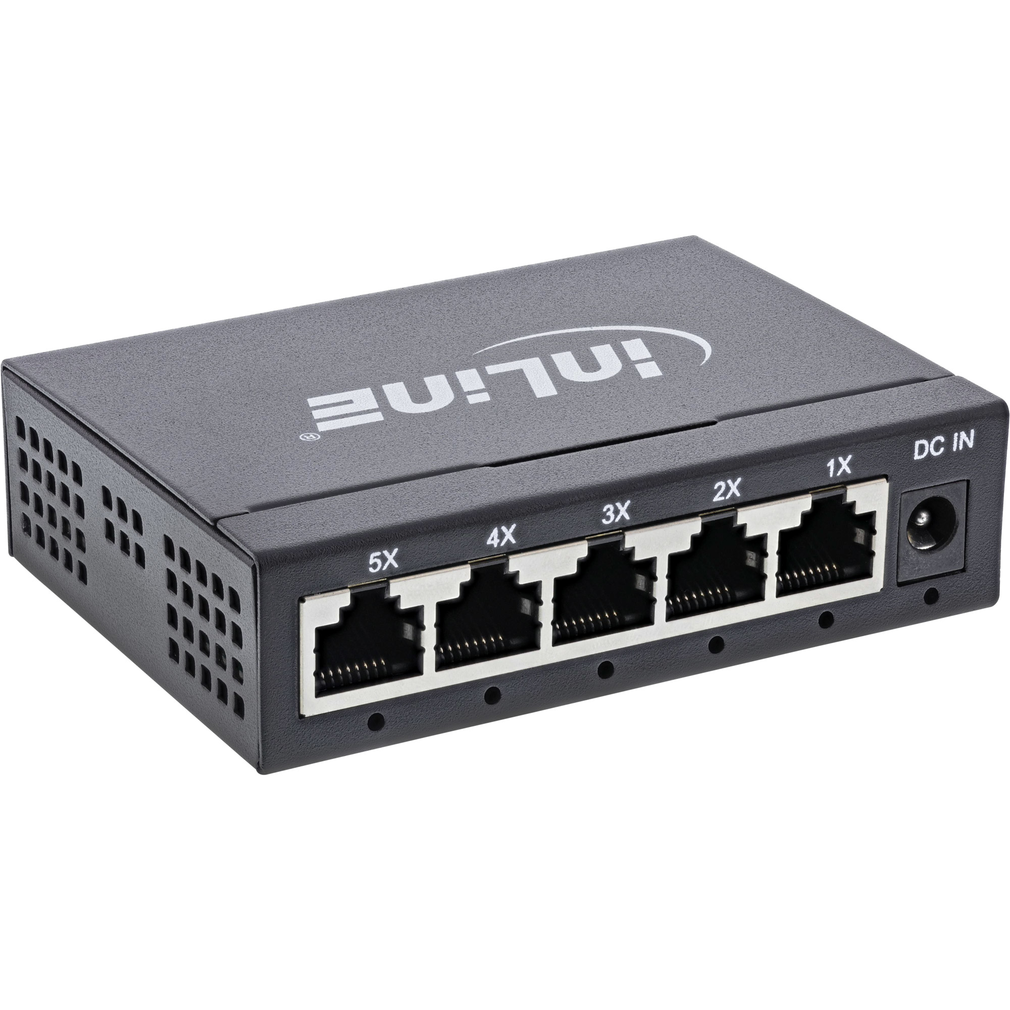 InLine Gigabit network switch 5-port, 1Gb/s, desktop, metal...