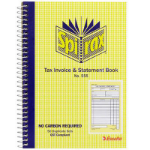 SPIRAX 555 DUPLICATE TAX INVOICE AND STATEMENT BOOK