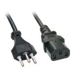 Lindy 30425 power cable Black 0.7 m C13 coupler
