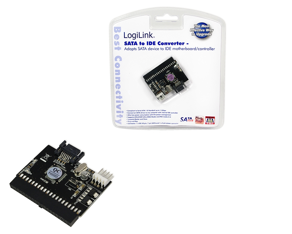 Image of LogiLink Adapter S-ATA to IDE + IDE to S-ATA interface cards/adapter