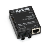Black Box LMC4003A netwerk media converter 1000 Mbit/s 1310 nm Single-mode Zwart