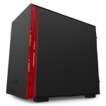 NZXT H210i Matte Black Red Mini Tower Black, Red