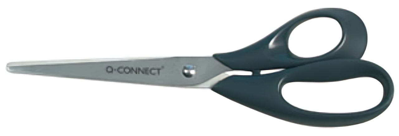 Q-CONNECT+KF01227+stationery%2Fcraft+scissors+Art+%26+Craft+scissors%2C+Office+scissors+Straight+cut+Black%2C+Metallic