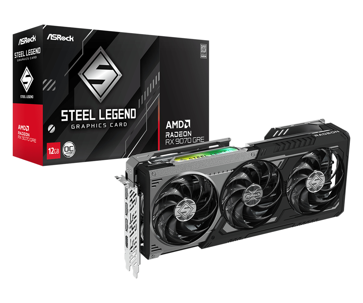 Asrock Rx9070gre Sld 12Go Amd Radeon Rx 9070 Gre 12 Gb Gddr6