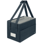 Leitz 65760089 handbag/shoulder bag Cardboard, Fabric Grey Unisex Accessory bag