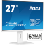 iiyama ProLite 27” QHD IPS technology panel with USB hub and 100Hz refresh rate and 150mm height adjustable stand