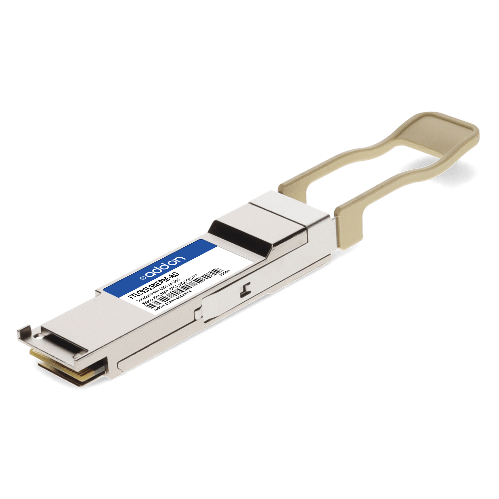 AddOn Networks FTLC9555NEPM-AO Compatible QSFP28 40 m TAA Compliant Transceiver