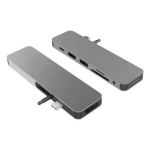 Targus GN21D-GRAY laptop dock/port replicator Wired USB 3.2 Gen 1 (3.1 Gen 1) Type-C Grey