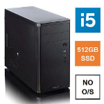 SPIRE PC Spire MATX Tower PC, Vida Business Case, i5-12400, 8GB 3200MHz, 512GB SSD, Corsair 550W, No Optical, KB & Mouse, No Operating System