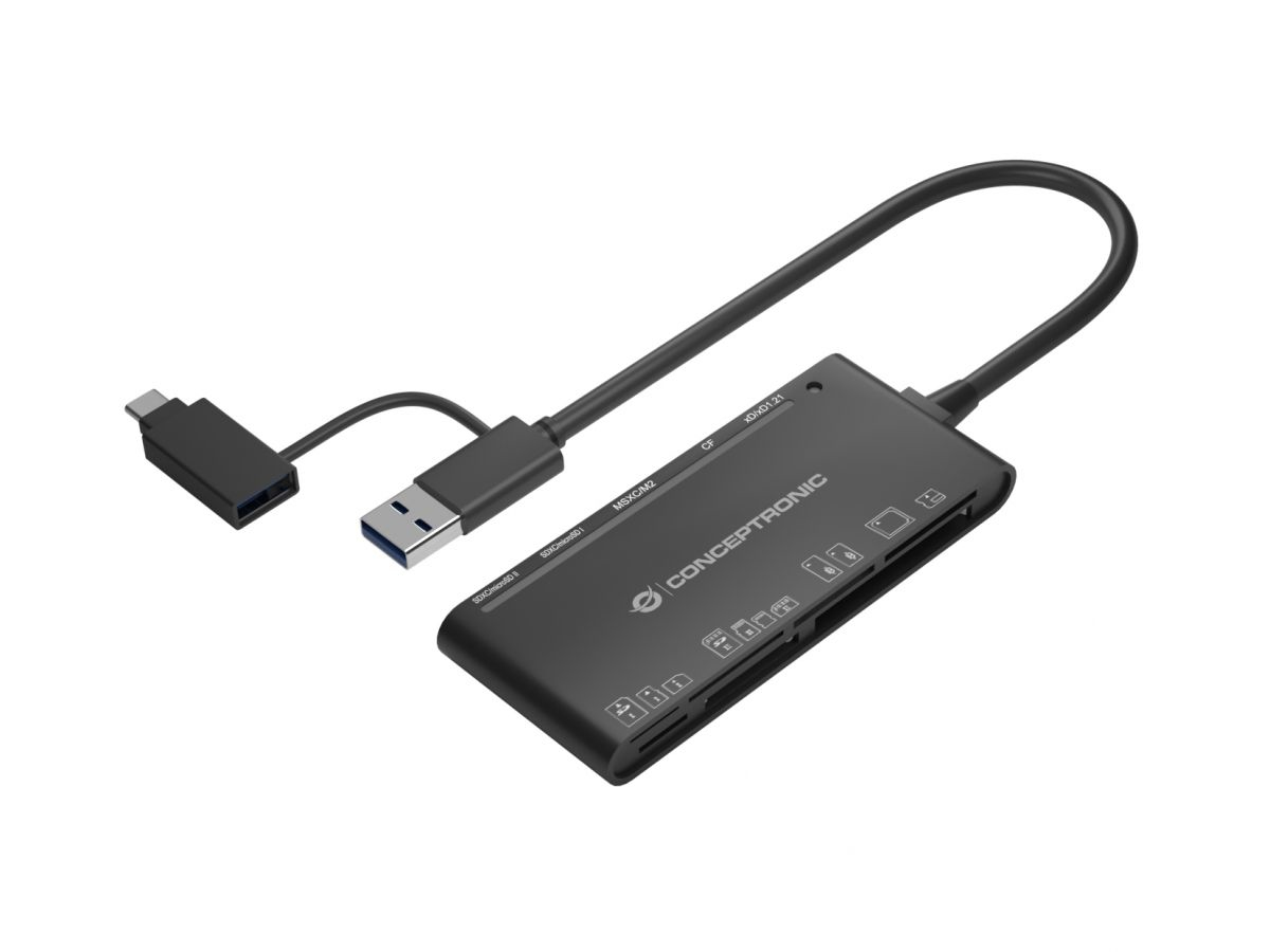 Photos - Card Reader / USB Hub Conceptronic StreamVault BIAN03B card reader USB 3.2 Gen 1  (3.1 Gen 1)