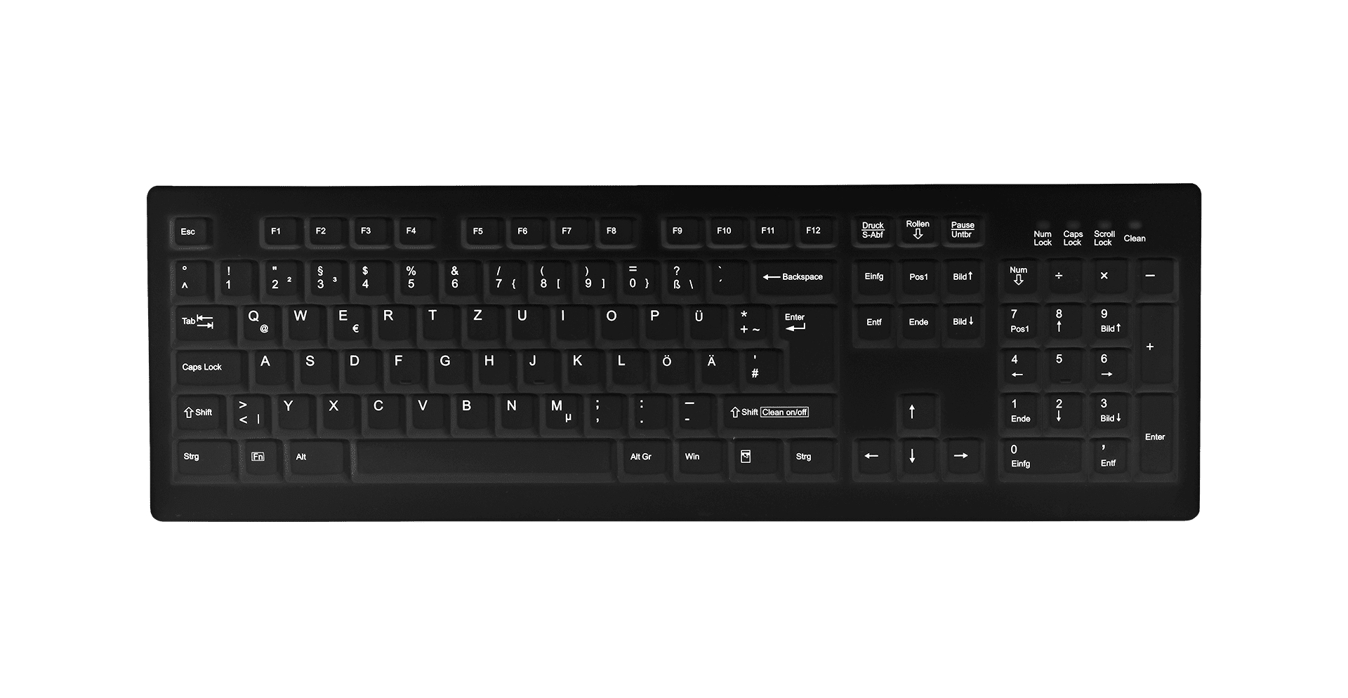 Active Key AK-C8100 keyboard RF Wireless QWERTZ German Black