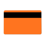 Dyestar Orange 760 Micron Plastic Cards With Hi-Co Magnetic Stripe (Pack of 100)