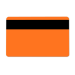 Dyestar Orange 760 Micron Plastic Cards With Hi-Co Magnetic Stripe (Pack of 100)