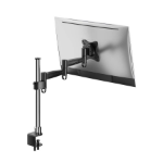 ProperAV Extended Arm Full Motion 19 - 32"" Desk Clamp PC Monitor Mount