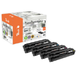 Peach PT1102 tonercartridge 4 stuk(s) Compatibel Zwart, Cyaan, Magenta, Geel
