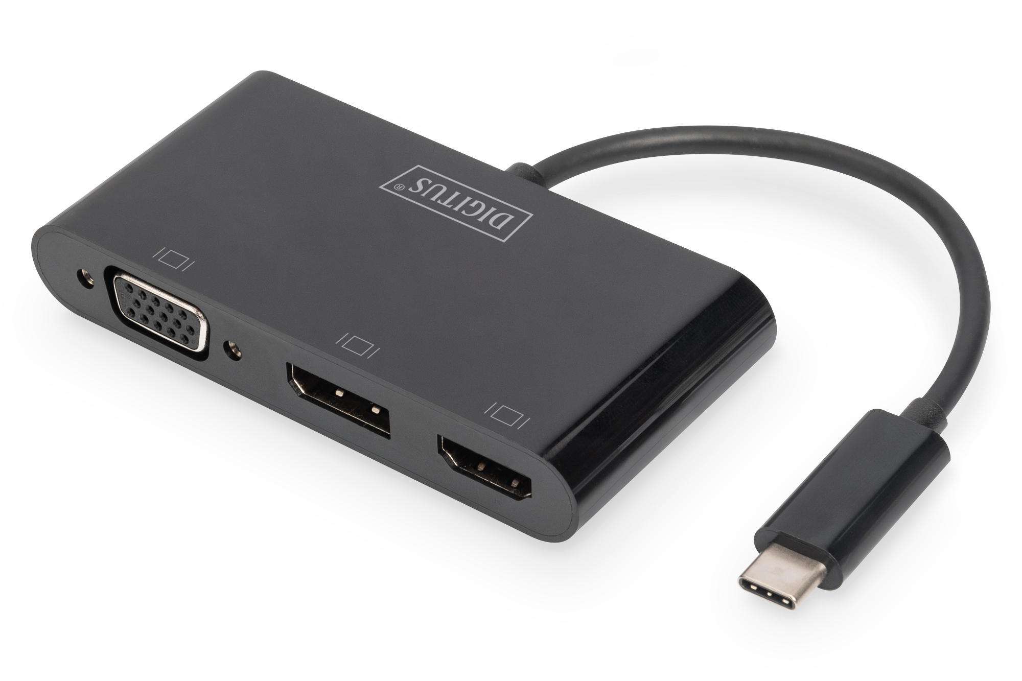 Image of Digitus USB-C 3in1 Triple Monitor Adapter (HDMI, DP, VGA)
