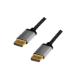 LogiLink CDA0101 DisplayPort cable 2 m Black, Grey