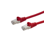 connektgear 2m RJ45 CAT6a SSTP Stranded Flush Moulded LS0H Network Cable - 26AWG - Red