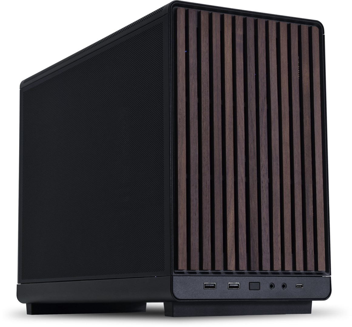 LIA n Li A3-mATX Micro Tower Black, Wood