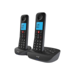 British Telecom D93NWS00 DECT telephone Caller ID Black