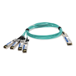 AddOn Networks QSFP-100GB-AOC10M-HP-AO InfiniBand/fibre optic cable 393.7" (10 m) QSFP28 4x QSFP28 MMF Aqua color