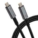 Maplin USB-C to USB-C Cable Braided V4.0 40Gbps 240W PD 8K@60Hz Charge/Data 1m