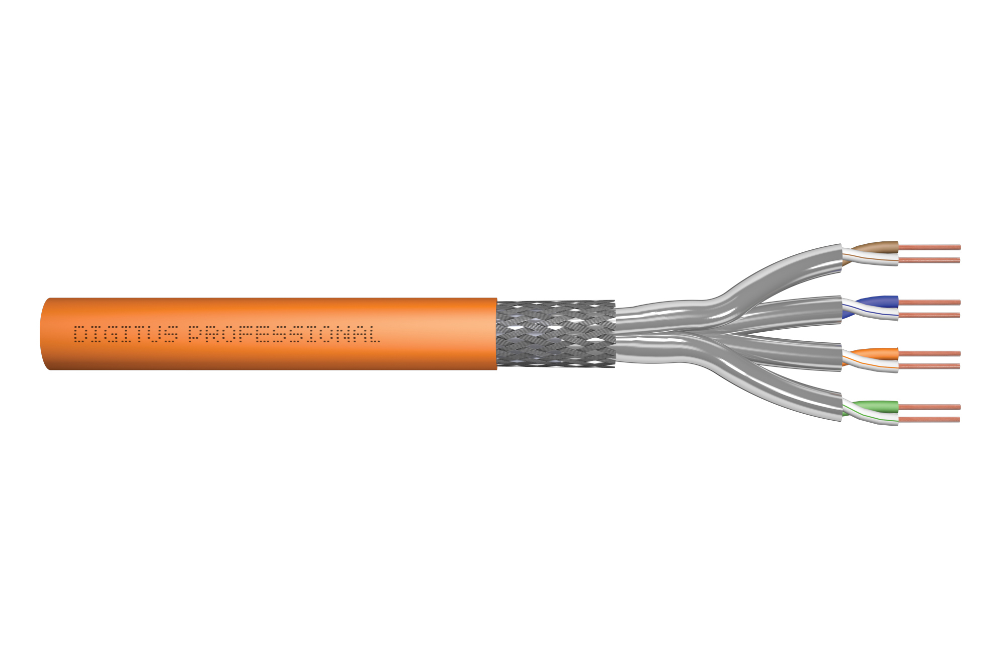 Image of Digitus Cat.7 S/FTP installation cable, 50 m, simplex, Dca-s1a d1 a1