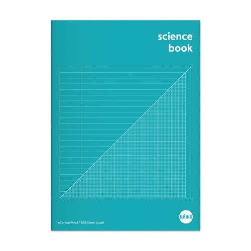 Image of Rhino A4 Science Book 64 Page, F8M and 2:10:20 Graph Ruling (Pack...