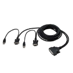 Belkin OmniViewâ„¢ ENTERPRISE Series Dual-Port USB KVM Cable, 1.8m 1.8m Black KVM cable
