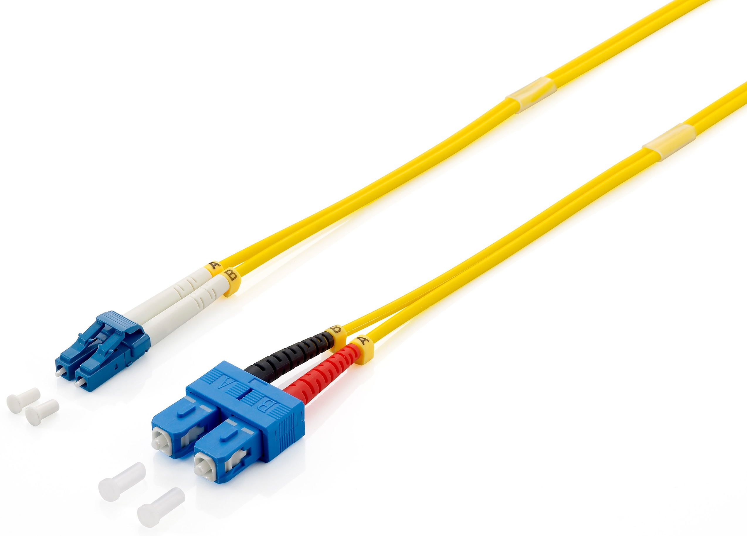 Image of Equip LC / SC Optical Fiber Patch Cord, OS2, 1.0m