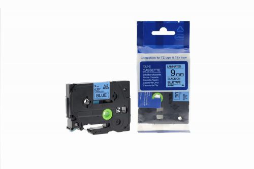 CTS Compatible Brother P Touch TZe-521 Black on Blue also for TZ-521 Label Cassette
