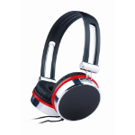 Gembird MHS-903 hoofdtelefoon/headset Bedraad Hoofdband Oproepen/muziek Zwart, Rood, Zilver