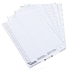 Rexel Crystalfile Crystal Printable Tab Inserts White (50)
