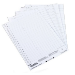 Rexel Crystalfile Classic Linked Top-Tab Inserts White (50)