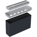 Kondator 935-K500 outlet box accessory Silver, Black 1 pc(s)